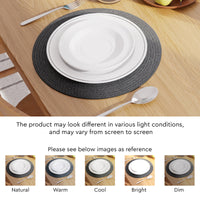 Cotton Dark Grey Placemat (Pack of 2)