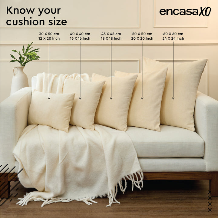 Chenille Solid Turq Cushion Cover (Pack of 1)