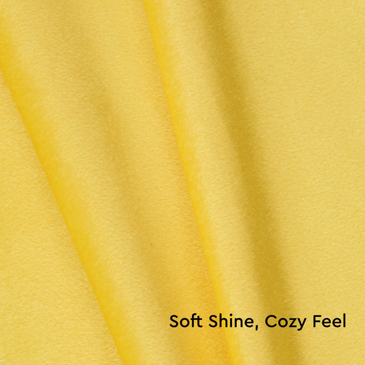 Velvet Lemon Yellow Cushion Cover (Pack of 2)