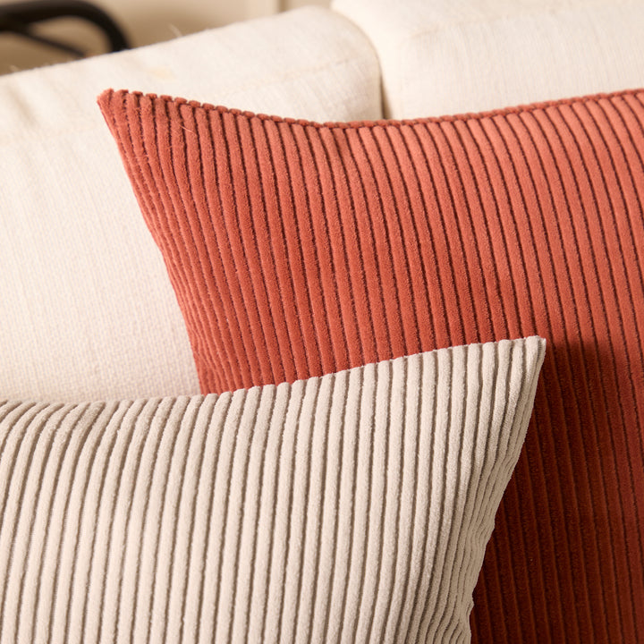 Corduroy Light Taupe Cushion Cover
