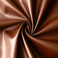 PVC Leather Tan Cushion Cover (Pack of 2)