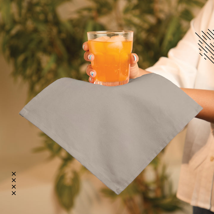 Cotton Beige Table Napkins (Pack of 12)