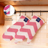 20s Sheeting ZZ Magenta Oven Gloves (Pack of 2)