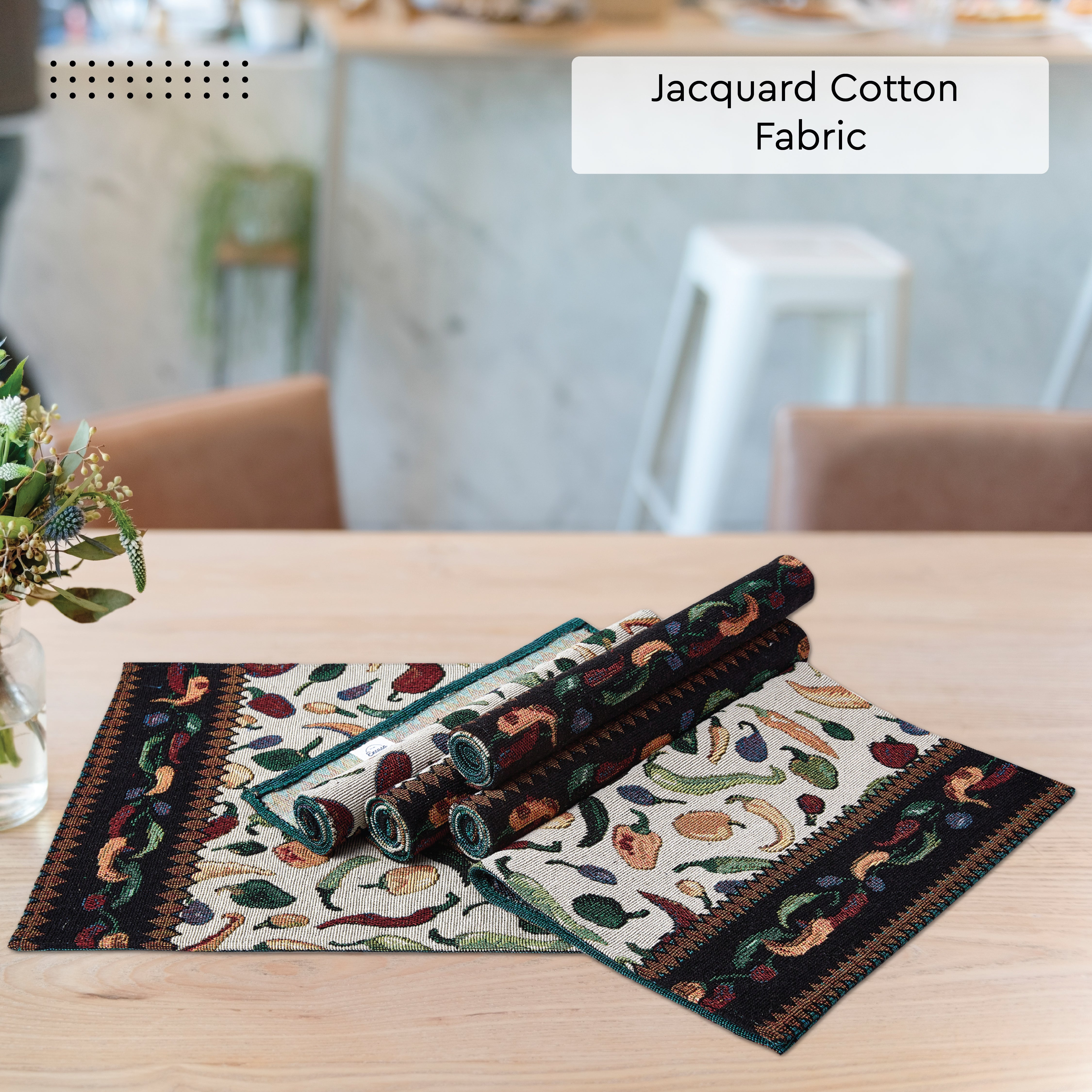 Cotton Chilies Placemat (Pack of 6)