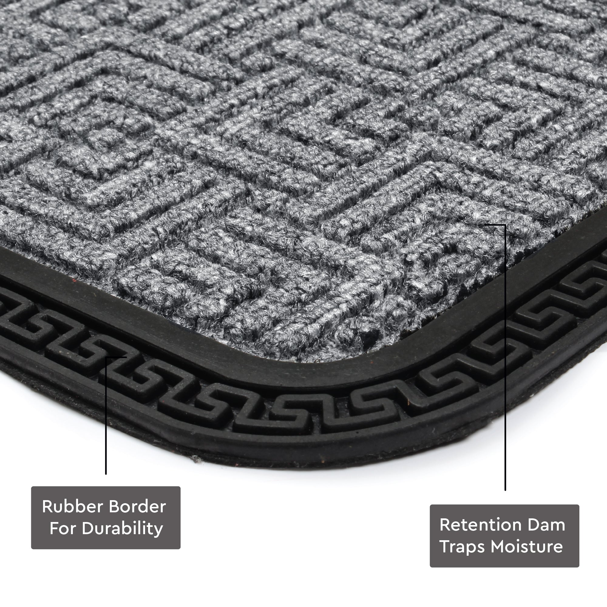 Polypropylene Main Door Entrance Mats Welcome Mat with Rubber Border | Anti Slip Rubber Backing | Ideal for Home, Outdoor, Balcony, Office | Pack of 1