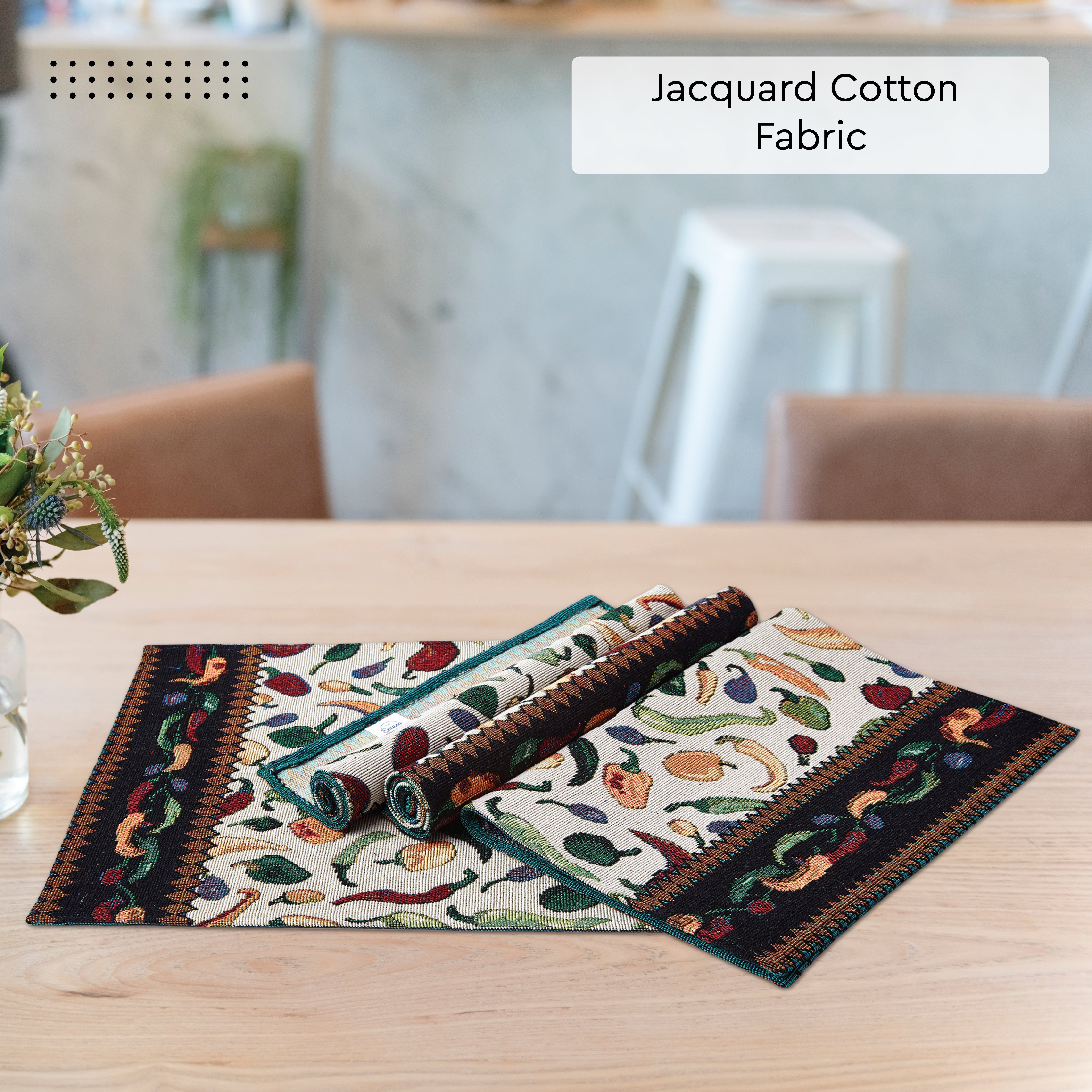 Cotton Chilies Placemat (Pack of 4)