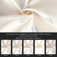 Polyester Dollar Cream Curtain (Pack of 2)