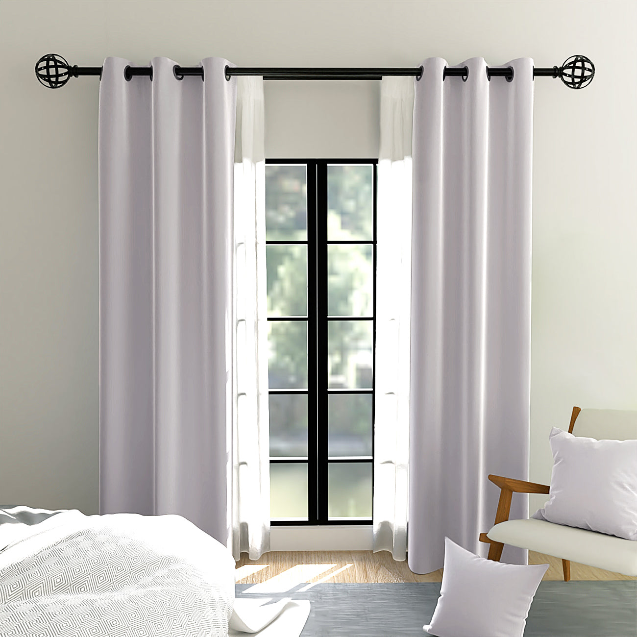 Blackout Polyester Fabric for Curtains - By the Meter - Perfect for use as Door Curtains, Window Panel Drapes for Bedrooms, Blackout Blinds