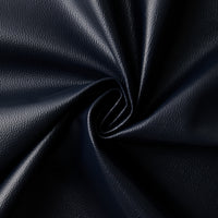 PVC Leather Navy Blue Cushion Cover (Pack of 1)