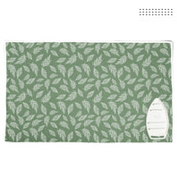 20s Sheeting Big Leaves Green Ironing Mat (Pack of 1)