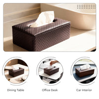 PU Leather Copper Tissue Box (Pack of 1)