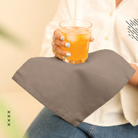 Cotton Taupe Table Napkins (Pack of 12)