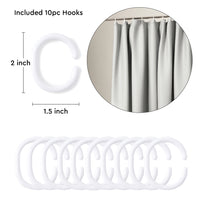 Polyester ZZ Light Grey Shower Curtain (Pack of 1)