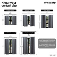 Canvas White Curtain (Pack of 1)