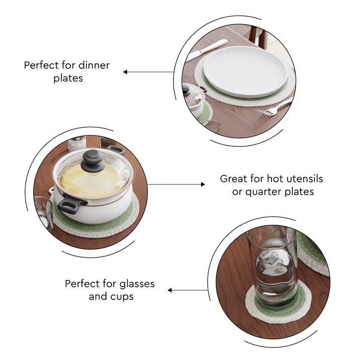 Cotton Sage Dinning Table Combo (Pack of 11)