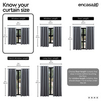 Canvas Grey Curtain (Pack of 1)