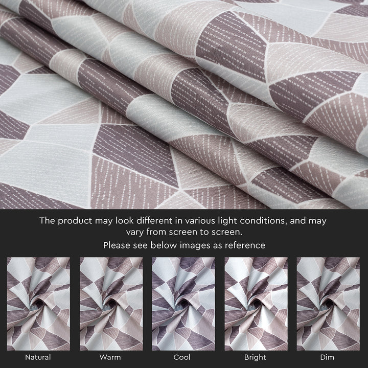 Micro G1 Brown Curtain (Pack of 2)