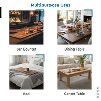 Sheesham Wood Brown Wooden Table Runner (Pack of 1)