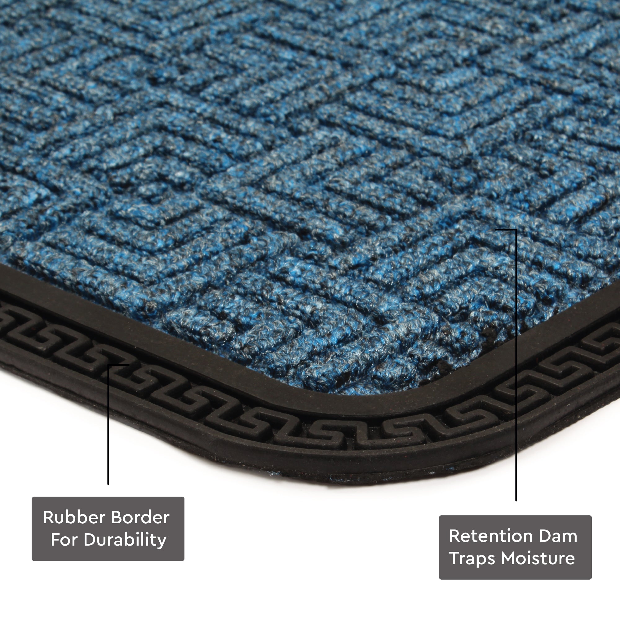 Polypropylene Main Door Entrance Mats Welcome Mat with Rubber Border | Anti Slip Rubber Backing | Ideal for Home, Outdoor, Balcony, Office | Pack of 1