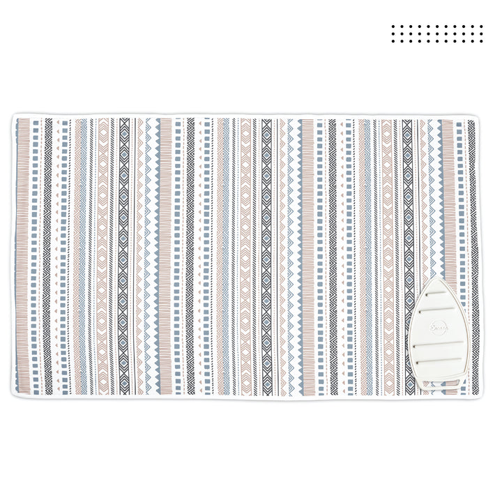 20s Sheeting Daisy Blue Ironing Mat (Pack of 1)
