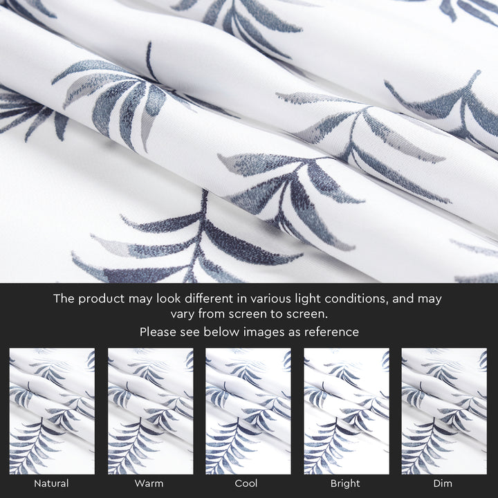 Polyester Palm Leaves Curtain (Pack of 2)