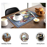 Cotton Flowerpot Table Runner+Placemat (Pack of 7)