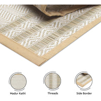 Madur Kathi Beige Table Runner (Pack of 1)