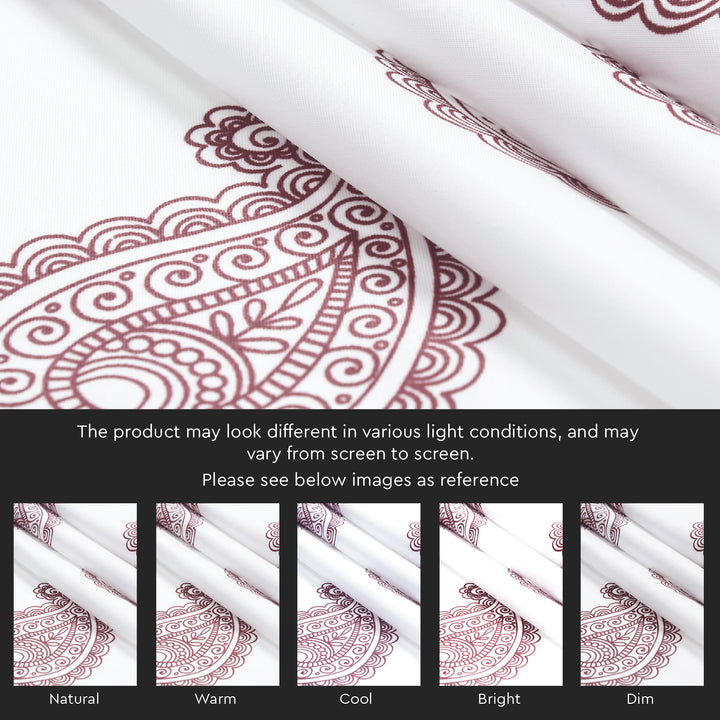 Polyester Paisleys Curtain (Pack of 2)