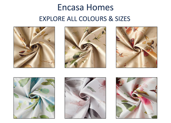 Blackout Polyester Pale Gold Birds Fabric 1 Meter