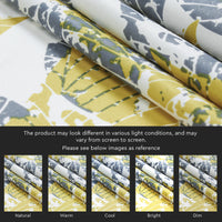 Polyester Dry Leaves Curtain (Pack of 2)