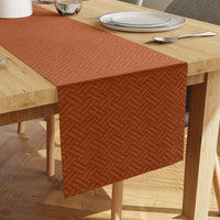 Quilted Velvet Orange Table Runner