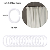 Polyester Stripe Grey Shower Curtain (Pack of 1)