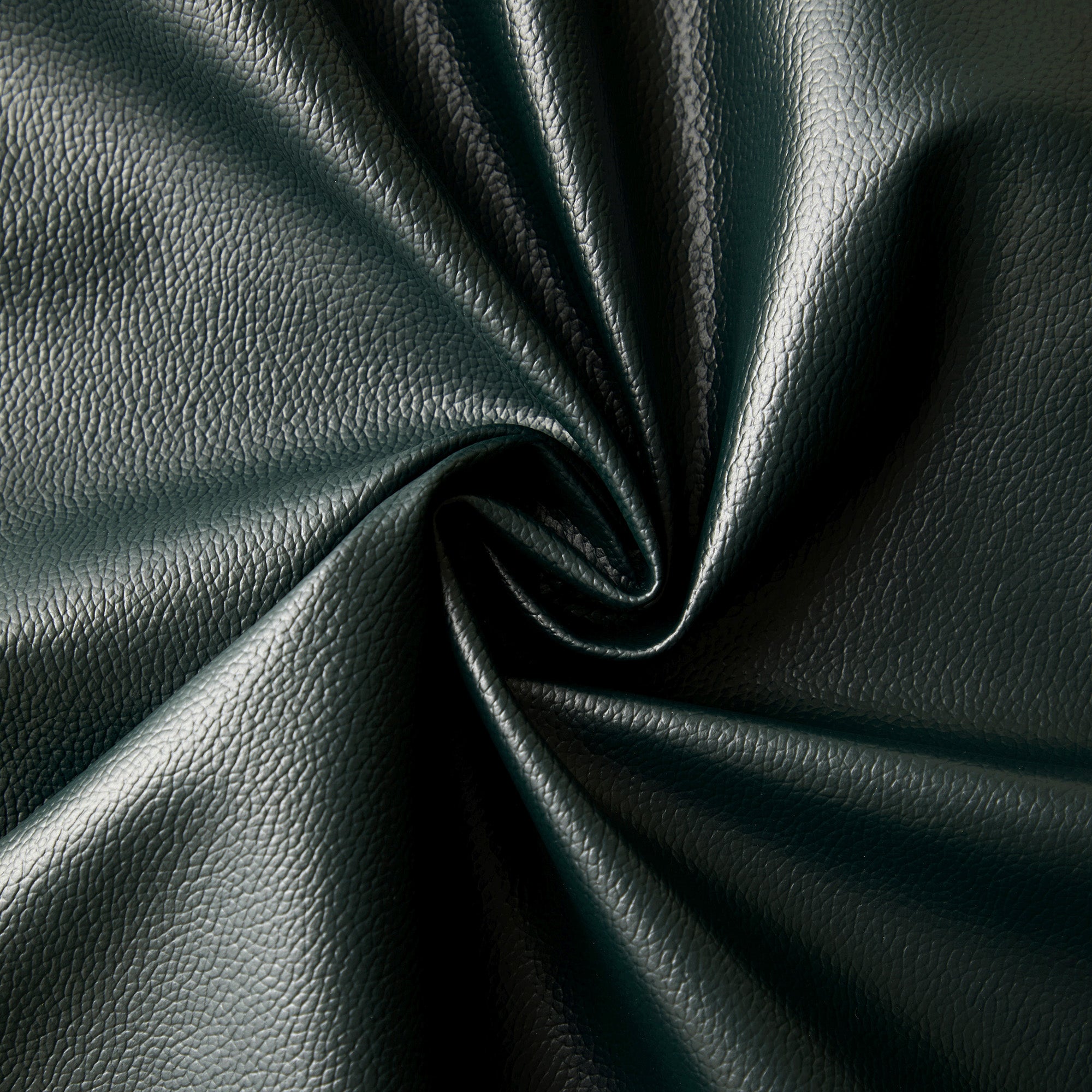 PVC Leather Green Cushion Cover (Pack of 2)