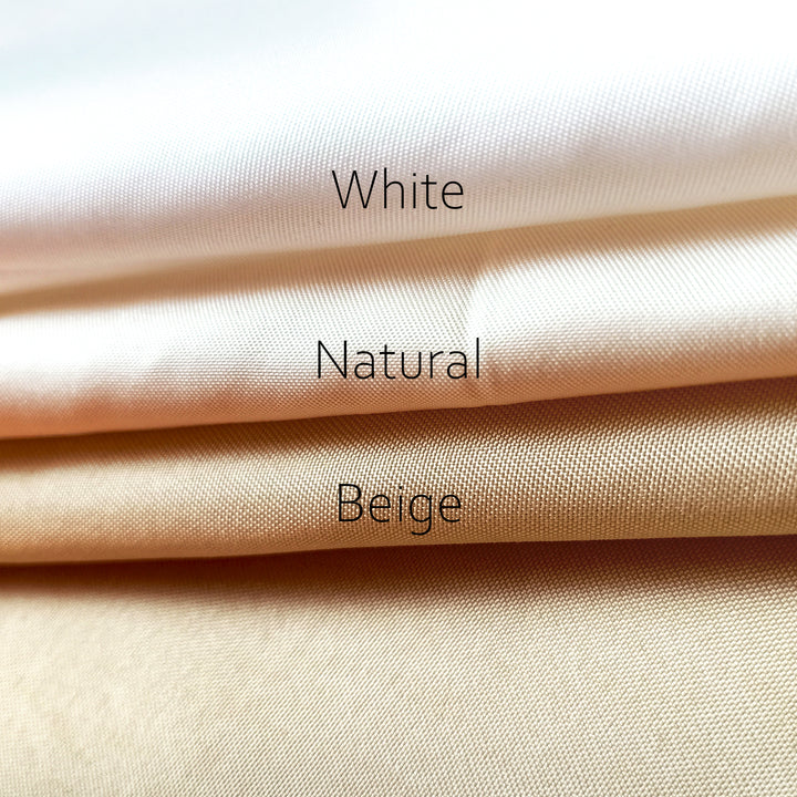 Polyester Solid White Fabric 1 Meter