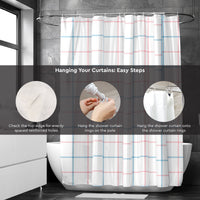 Polyester Squares Shower Curtain (Pack of 1)