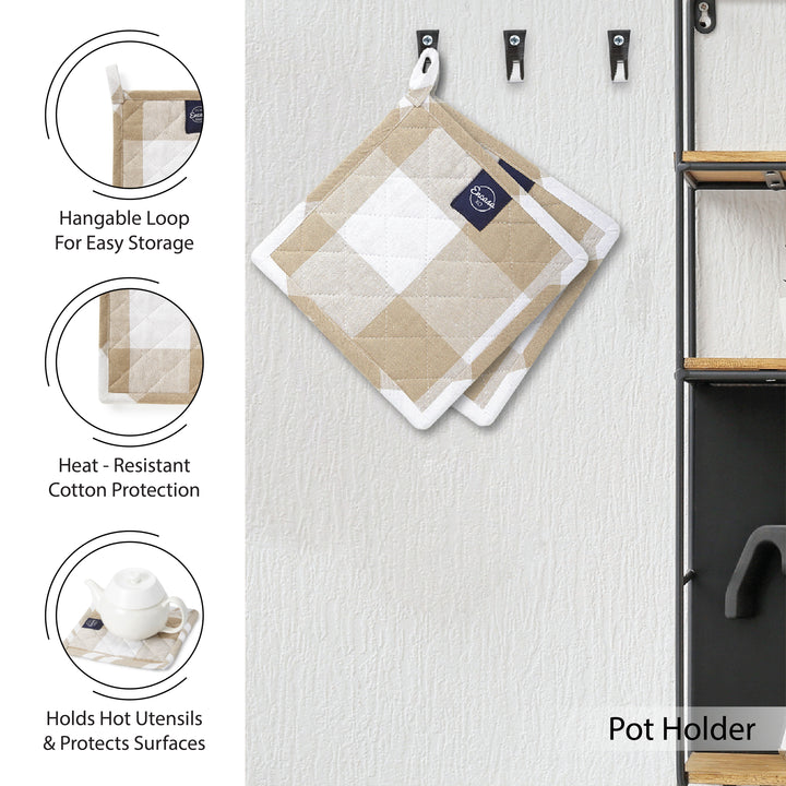 Cotton Beige Combo Kitchen Set (Pack of 21)