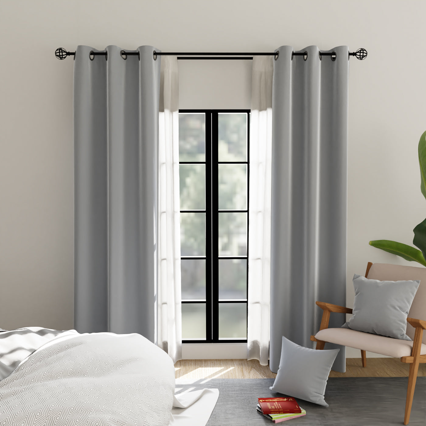 Blackout Polyester Fabric for Curtains - By the Meter - Perfect for use as Door Curtains, Window Panel Drapes for Bedrooms, Blackout Blinds