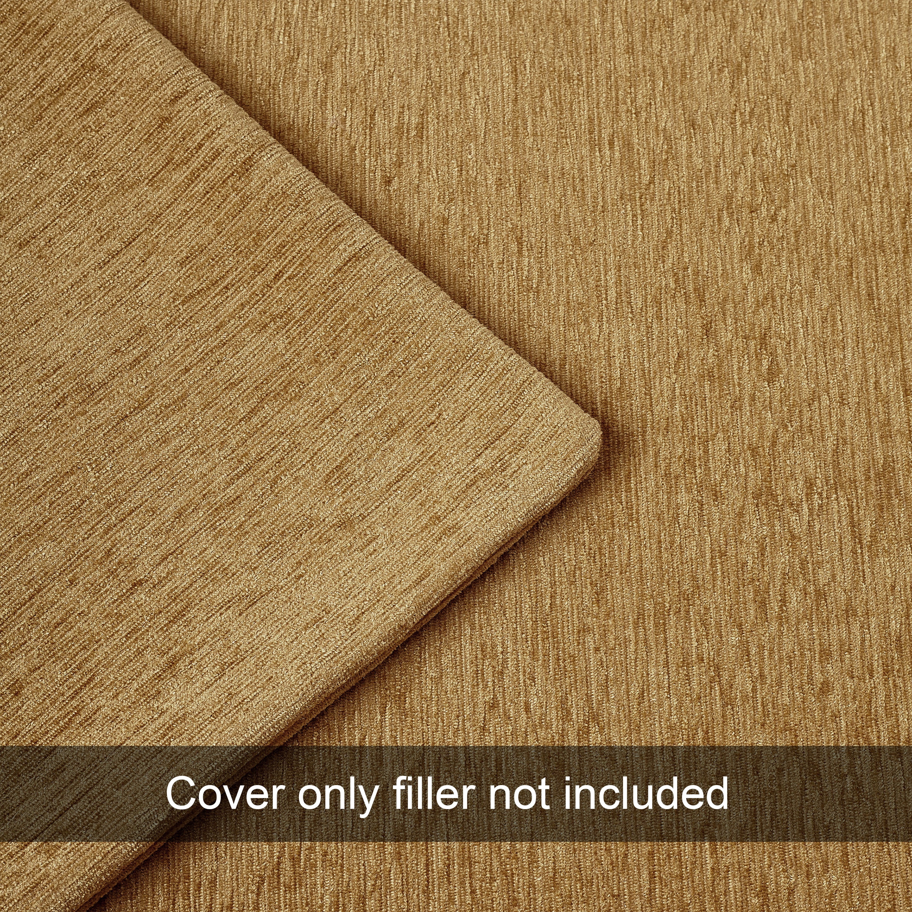 Chenille Gold Cushion Cover (Pack of 2)
