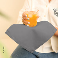 Cotton Grey Table Napkins (Pack of 12)
