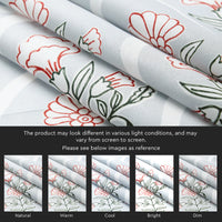 Polyester Light Grey Curtain (Pack of 2)