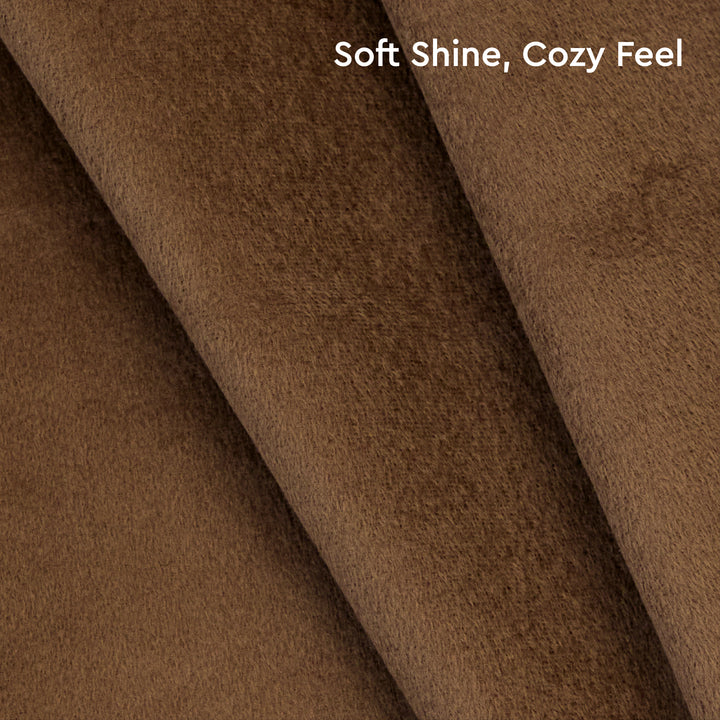 Velvet Brown Cushion Cover (Pack of 2)