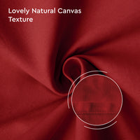Canvas Deep Red Table Runner (Pack of 1)