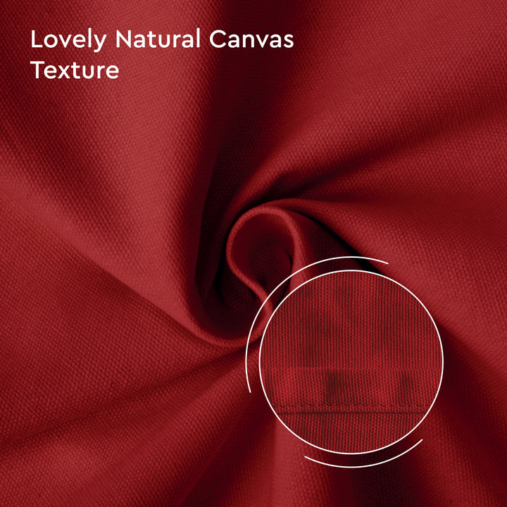 Canvas Deep Red Table Runner (Pack of 1)