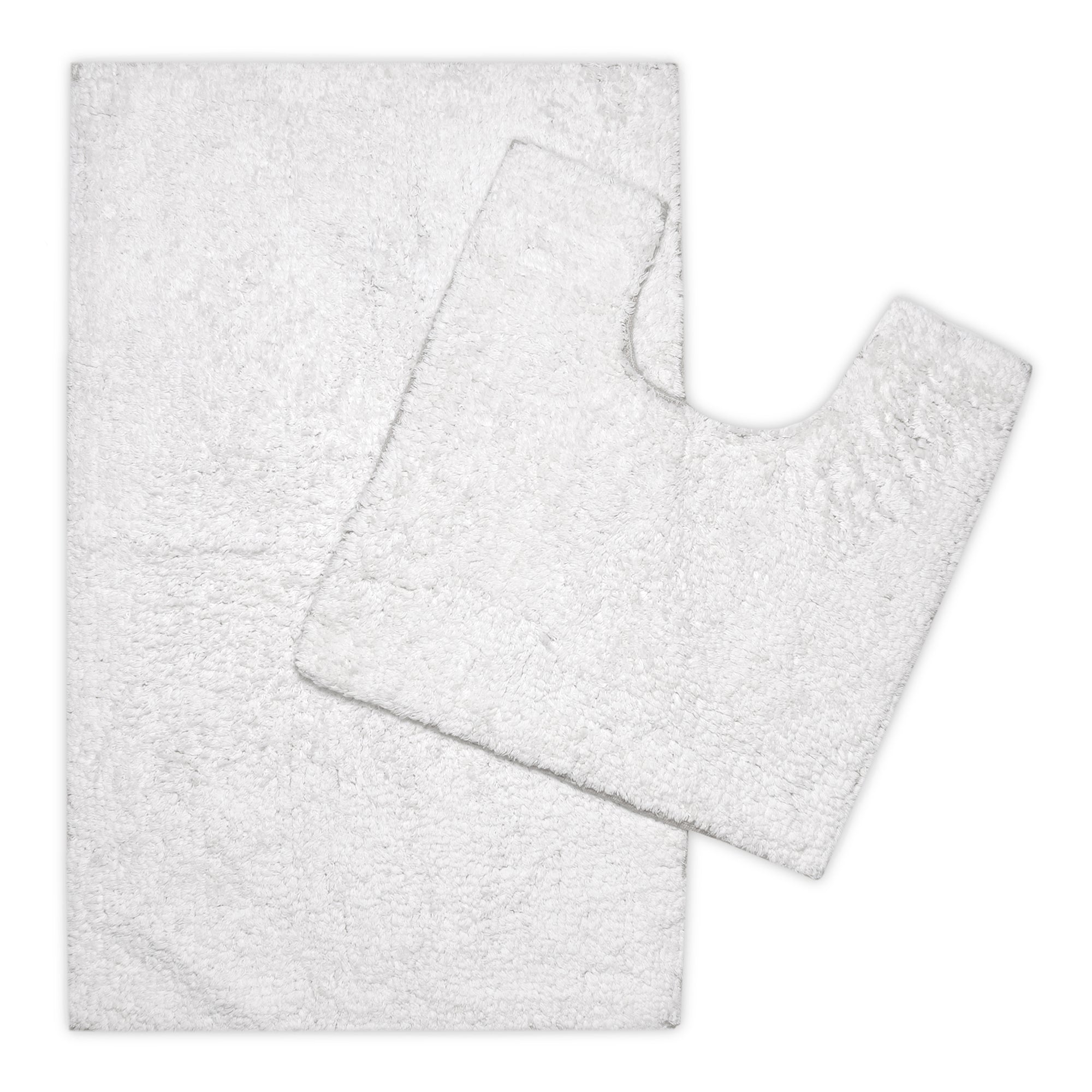 Cotton White Bathmat (Pack of 2)