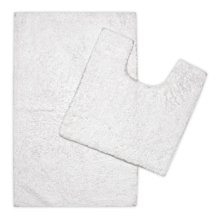 Cotton White Bathmat (Pack of 2)