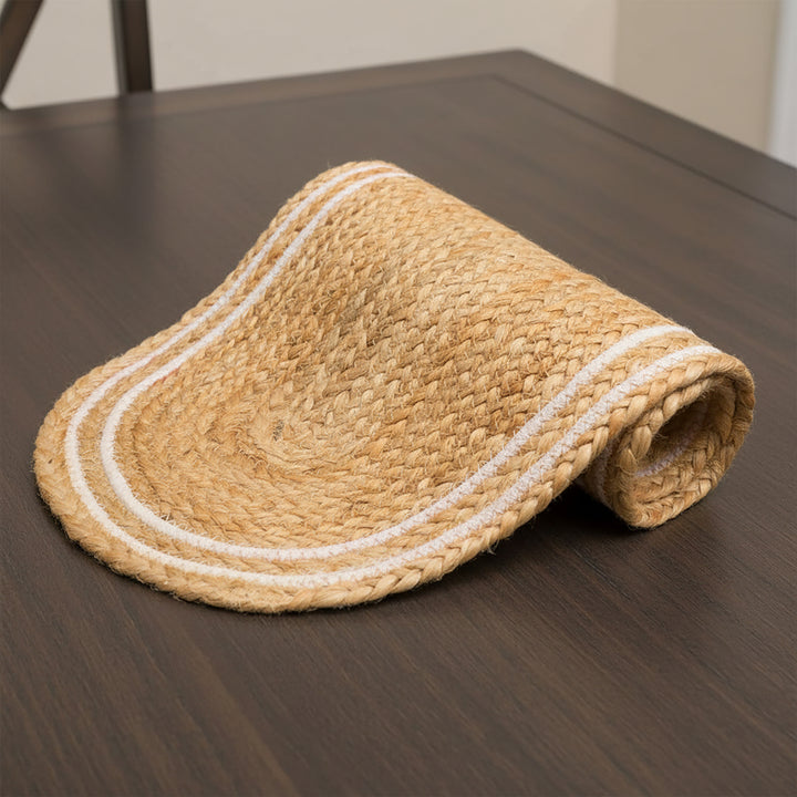 Jute Off White & Jute Natural Bleach Table Runner