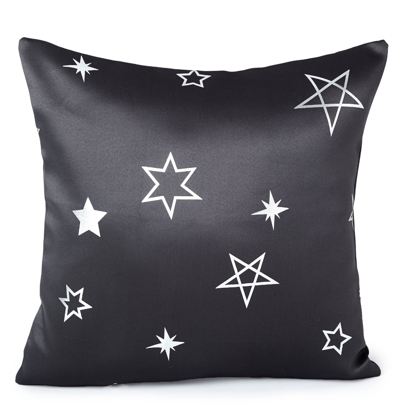 Blackout Polyester Fabric by Meter, 100x122 cm | Blocks Light, Heat & Noise, For Curtains, Cushion Covers, Door & Window Drapes - Foil Star Print