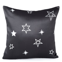 Blackout Polyester Fabric by Meter, 100x122 cm | Blocks Light, Heat & Noise, For Curtains, Cushion Covers, Door & Window Drapes - Foil Star Print