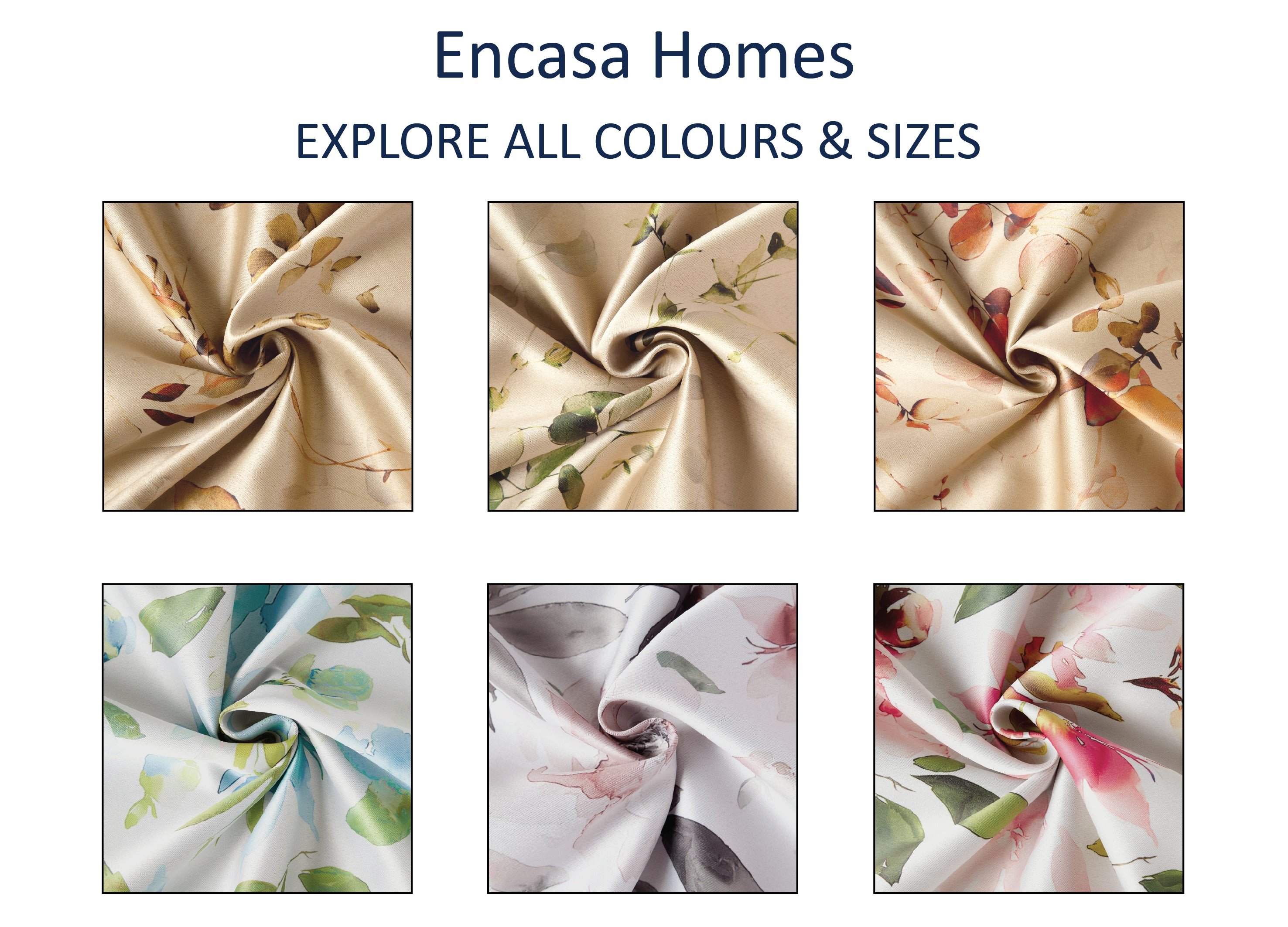 Blackout Polyester Fabric - by The Meter - 100 x 117 cm - Floral Digital Print - Blocks Light, Sound & Heat - Perfect for Blackout Blinds, Door Curtains, Window