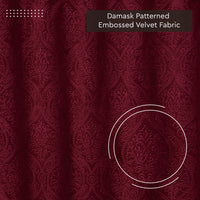 Embossed Velvet Maroon Fabric